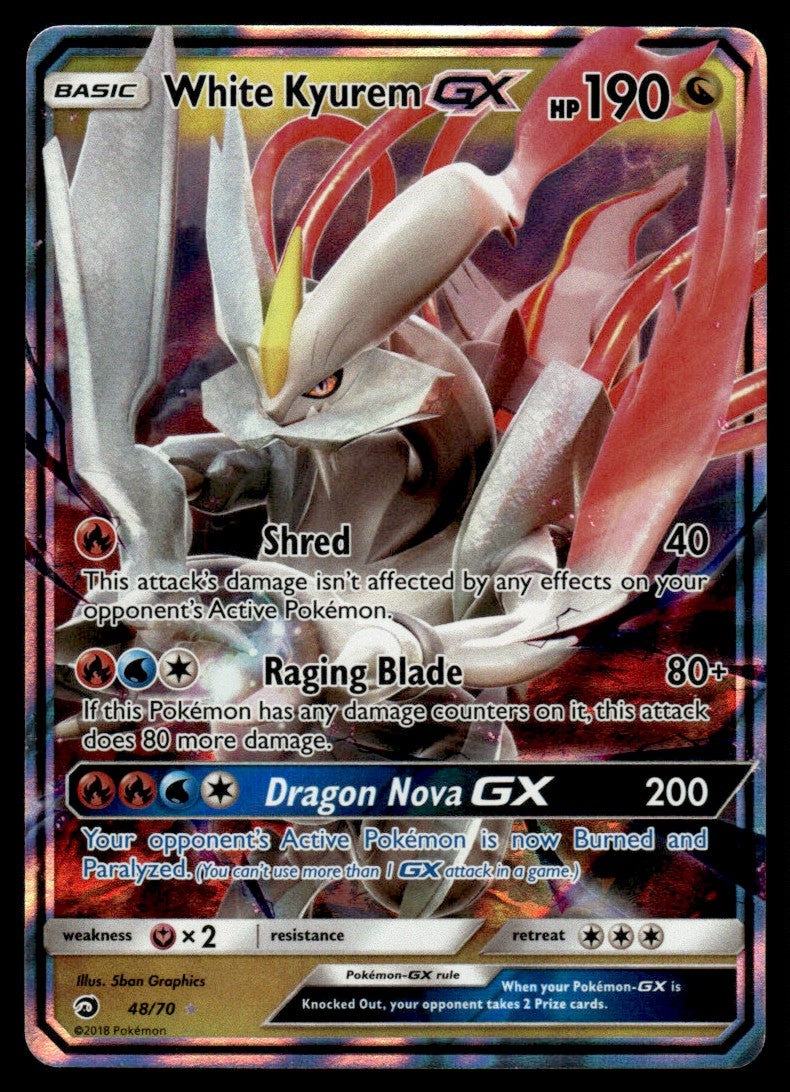 White Kyurem-GX - NM - 48 - Dragon Majesty