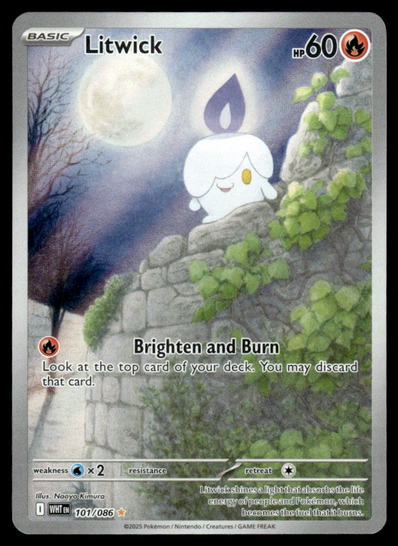 Litwick 101/086 - White Flare - Scarlet & Violet