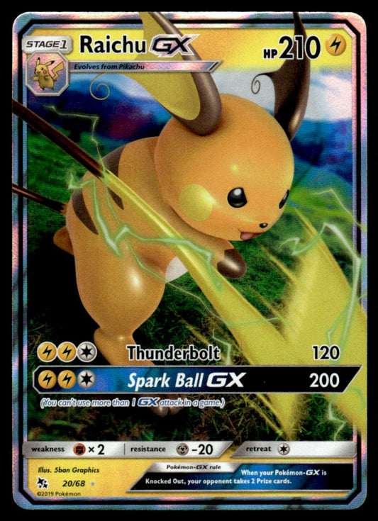 Raichu-GX - NM - 20 - Hidden Fates
