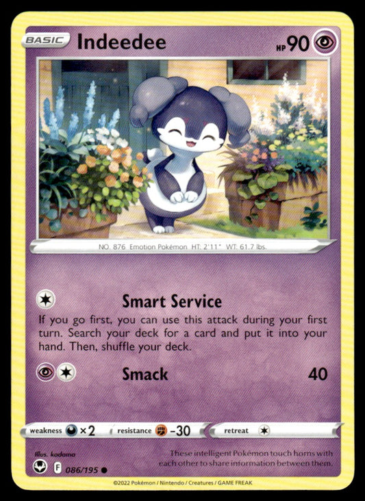 Indeedee 086/195 Comun - Silver Tempest - Sword & Shield