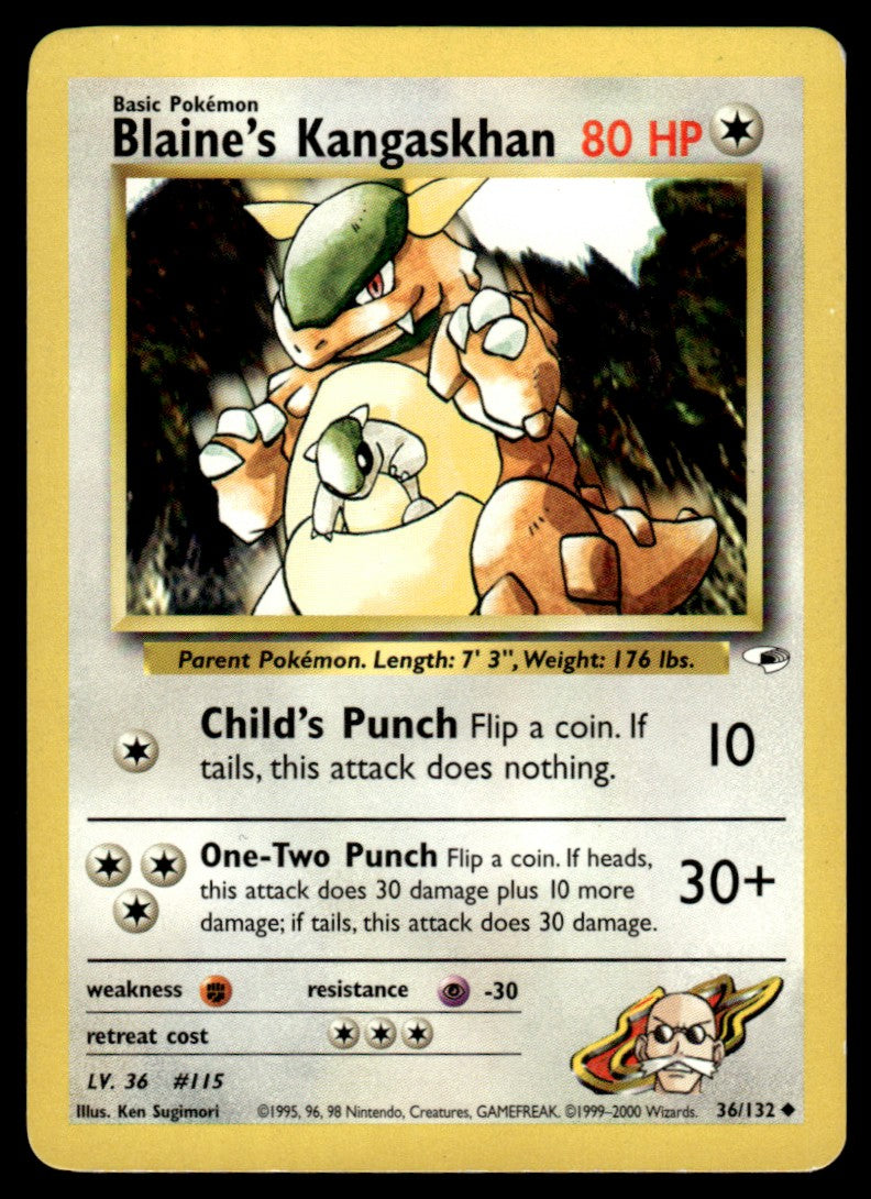 LP Blaine’s Kangaskhan 36 No Holo - Gym Heroes
