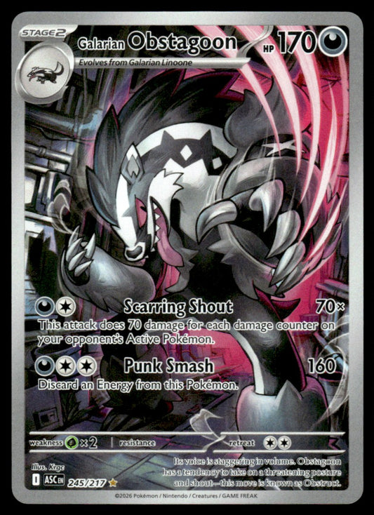 Galarian Obstagoon 245/217 - Ascended Heroes - Mega Evolution