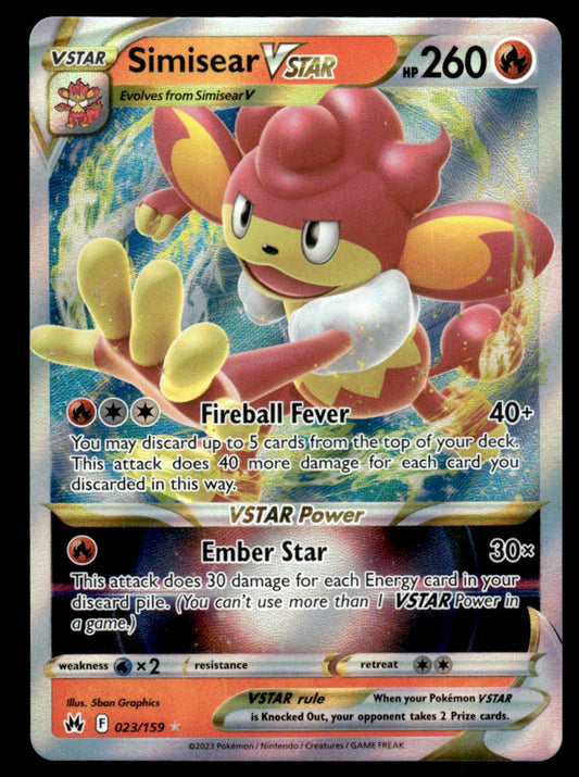 Simisear VSTAR 023/159 - Crown Zenith - Sword & Shield
