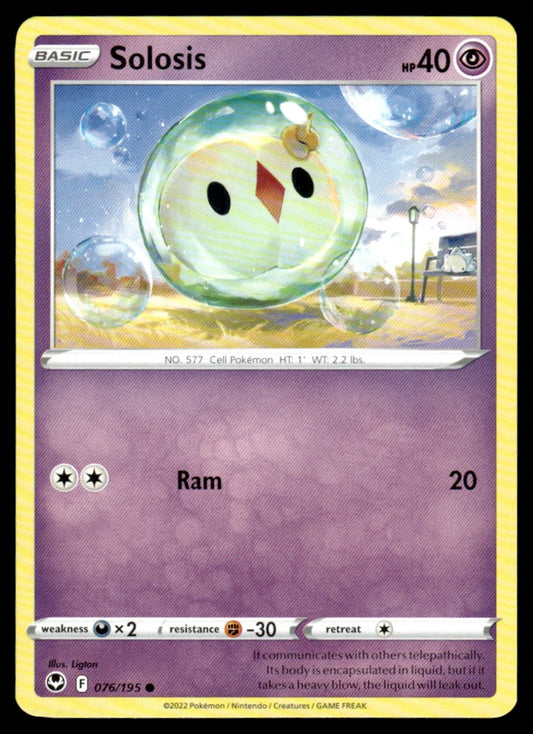 Solosis 076/195 Comun - Silver Tempest - Sword & Shield
