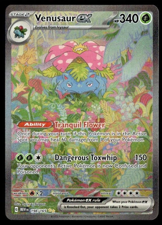Venusaur ex 198/165 - Scarlet & Violet - 151 - Scarlet & Violet