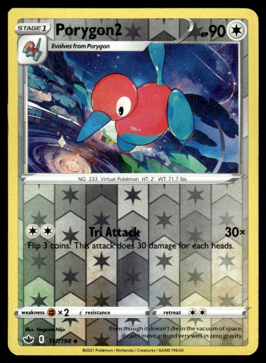 Porygon2 117/198 Reverse - Chilling Reign - Sword & Shield
