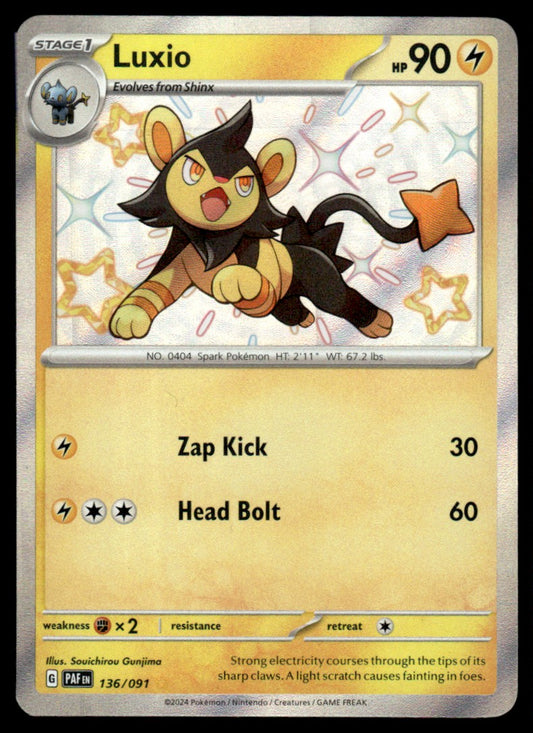 Luxio 136/091 - Paldean Fates - Scarlet & Violet