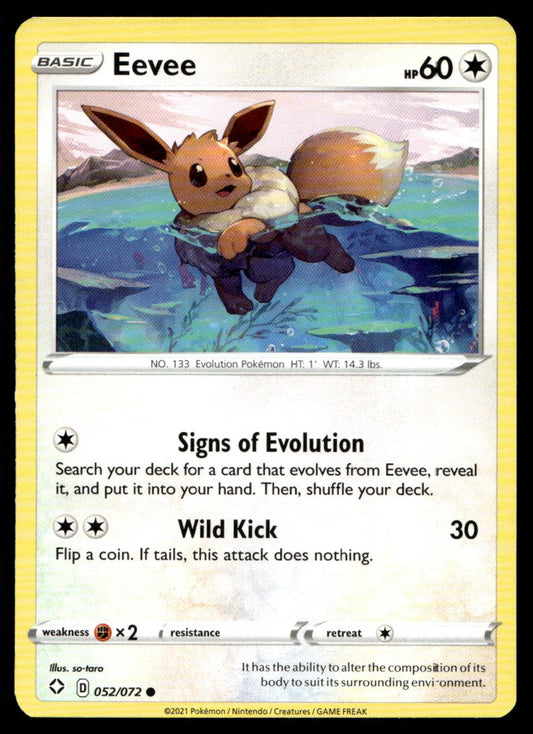 Eevee 052/072 Comun - Shining Fates - Sword & Shield
