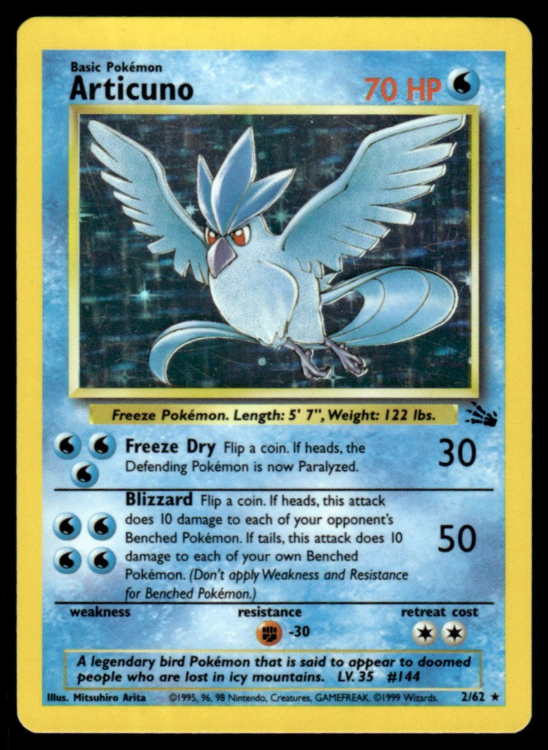 NM - Articuno 2 - Holo - Fossil