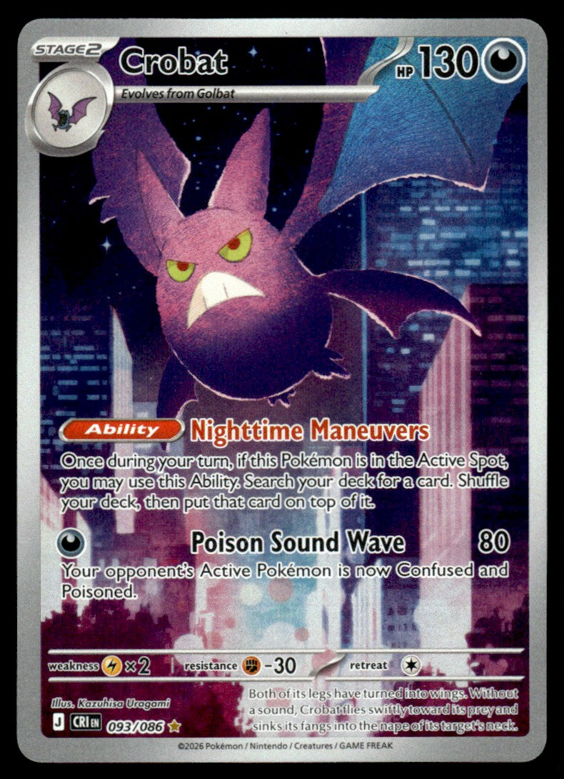 Crobat 093/086 - Chaos Rising - Mega Evolution
