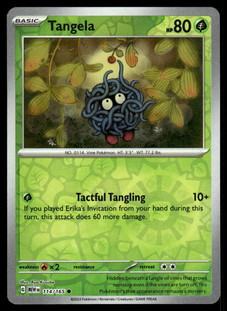 Tangela 114/165 Reverse - Scarlet & Violet - 151 - Scarlet & Violet