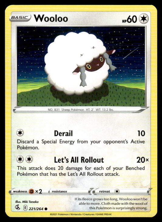 Wooloo 221/264 Comun - Fusion Strike - Sword & Shield