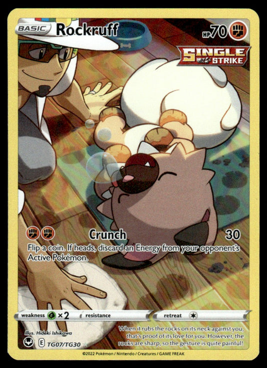 Rockruff TG07/TG30 - Silver Tempest - Trainer Gallery - Sword & Shield
