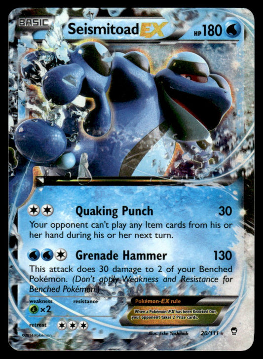 NM Seismitoad-EX 20 - Furious Fists