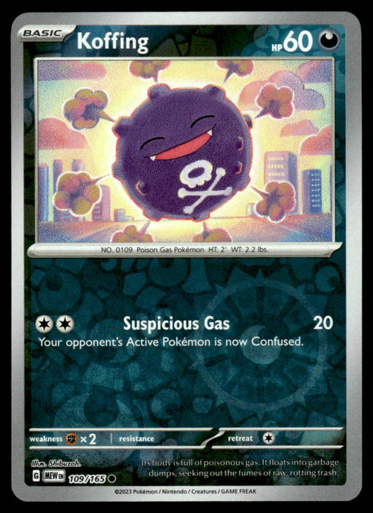Koffing 109/165 Reverse - Scarlet & Violet - 151 - Scarlet & Violet