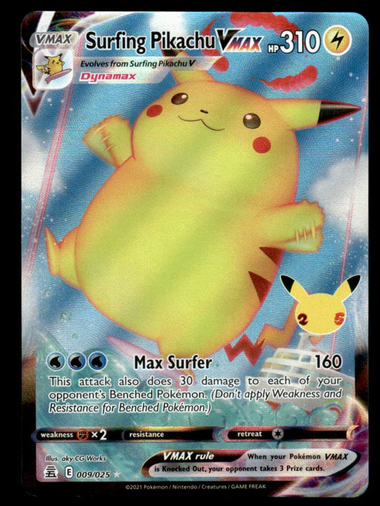 Surfing Pikachu VMAX 009/025 - Celebrations - Sword & Shield