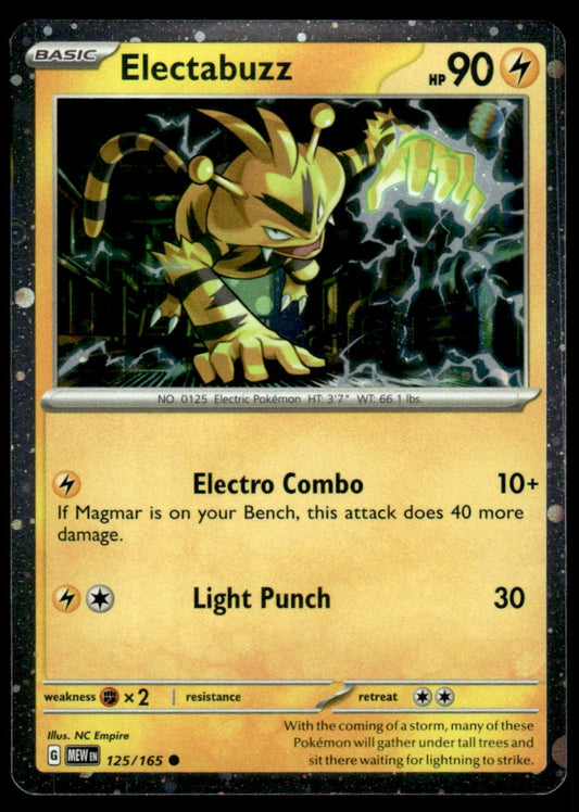 Electabuzz 125/165 Holo - Scarlet & Violet - 151 - Scarlet & Violet