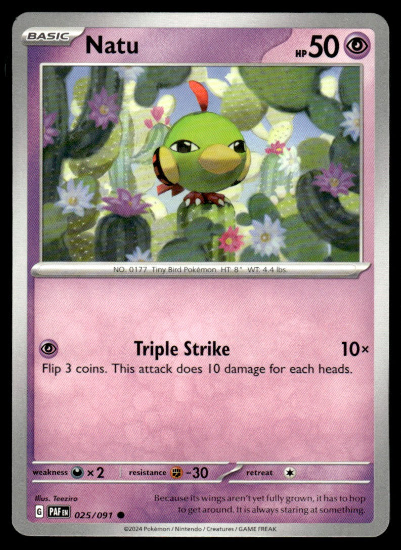 Natu 025/091 Comun - Paldean Fates - Scarlet & Violet