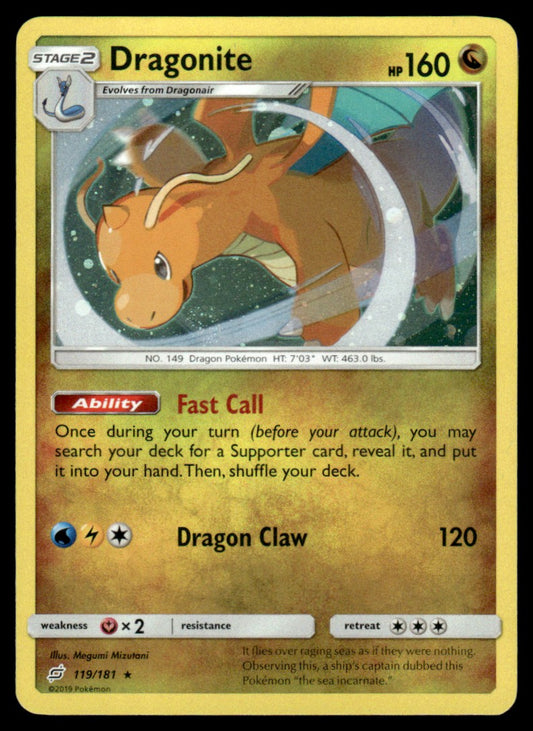NM - Dragonite 119 - Holo - Team Up