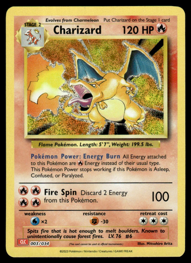 Charizard 003/034 - Trading Card Game Classic