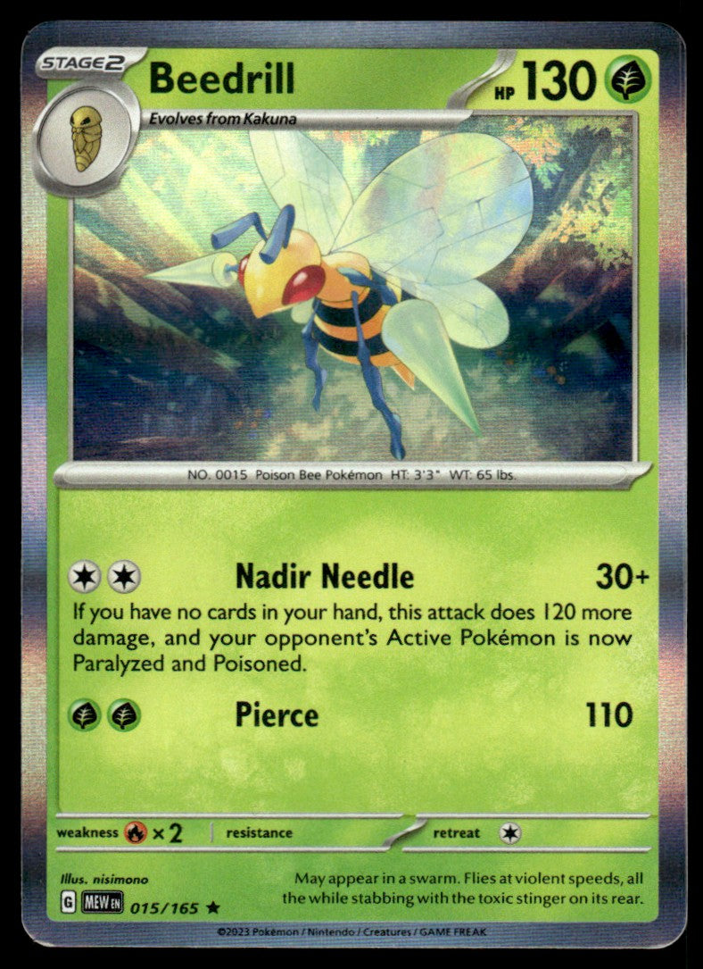 Beedrill 015/165 Holo - Scarlet & Violet - 151 - Scarlet & Violet