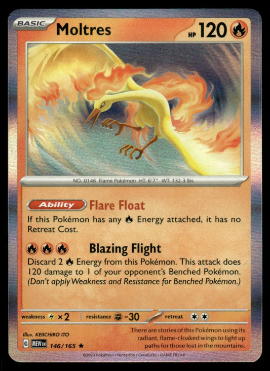 Moltres 146/165 Holo - Scarlet & Violet - 151 - Scarlet & Violet