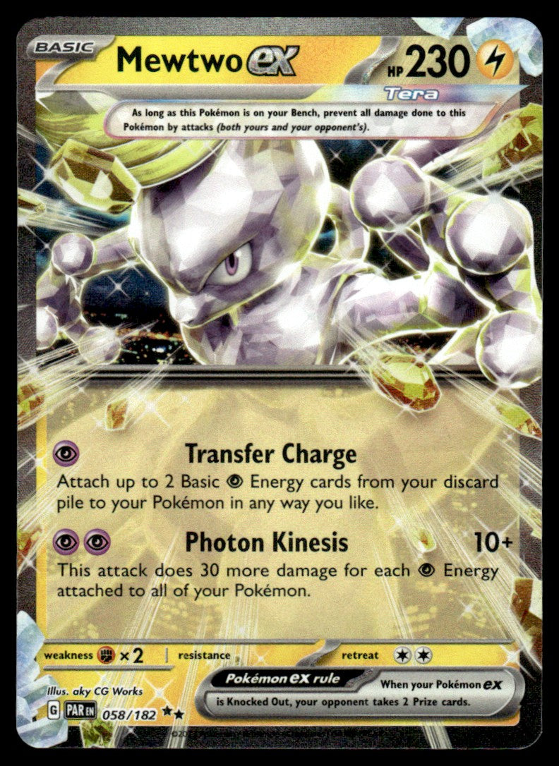 Mewtwo ex 058/182 - Paradox Rift - Scarlet & Violet