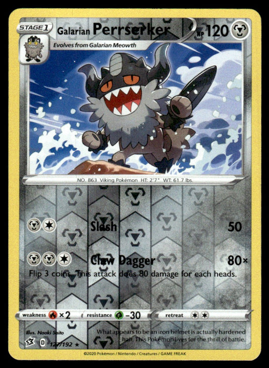 Galarian Perrserker 127/192 Reverse - Rebel Clash - Sword & Shield
