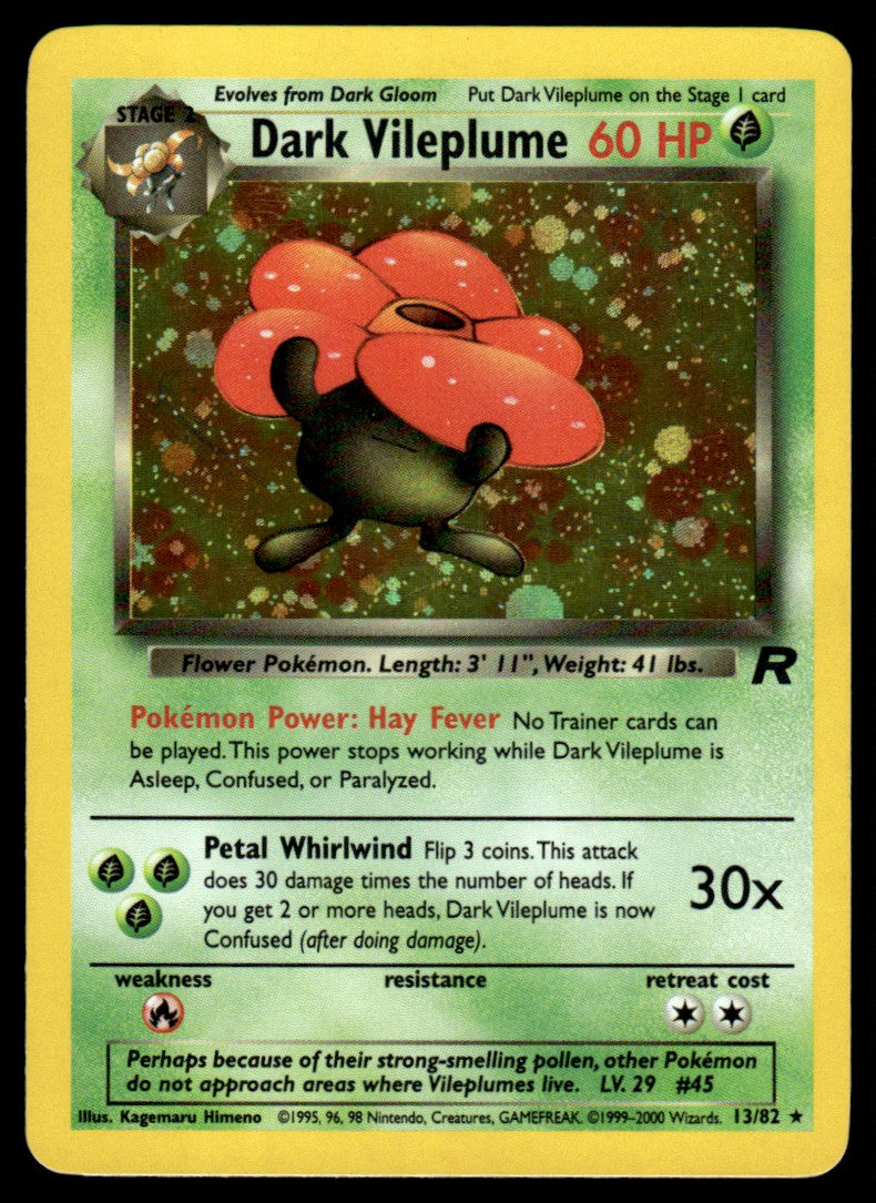 Dark Vileplume Holo - NM - Team Rocket