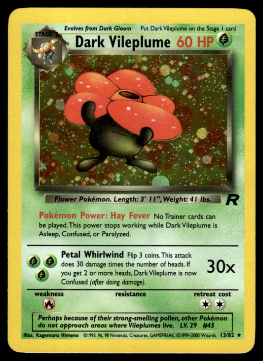 Dark Vileplume Holo - NM - Team Rocket