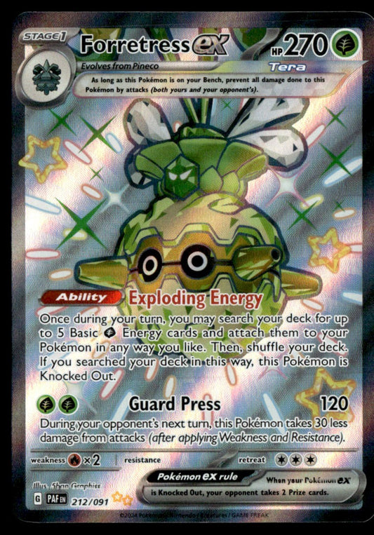 Forretress ex 212/091 - Paldean Fates - Scarlet & Violet