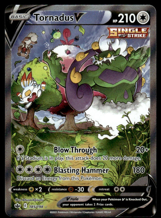 Tornadus V 185/198 - Chilling Reign - Sword & Shield