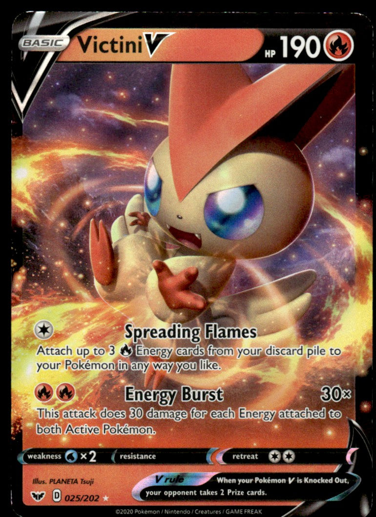 Victini V 025/202 - Sword & Shield Base Set - Sword & Shield
