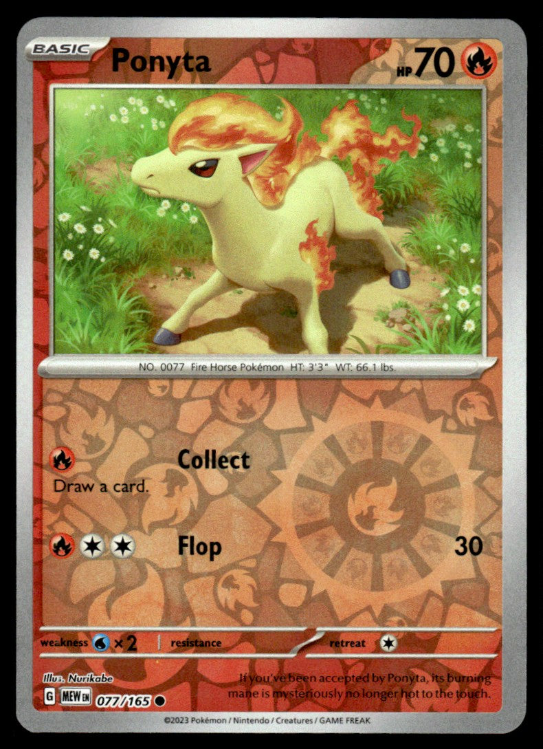 Ponyta 077/165 Reverse - Scarlet & Violet - 151 - Scarlet & Violet