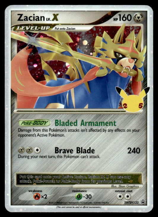 Zacian LV. X SWSH135/PRSS - Sword & Shield Promos - Sword & Shield