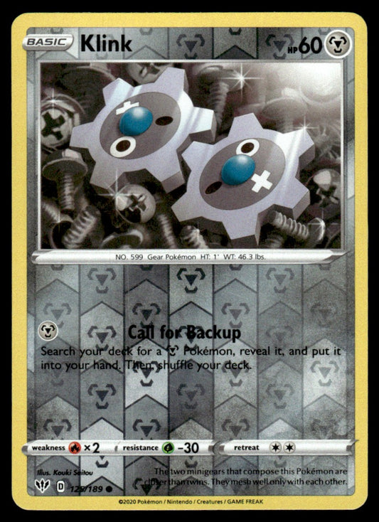 Klink 125/189 Reverse - Darkness Ablaze - Sword & Shield