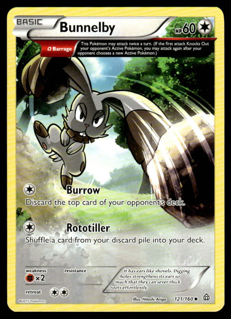 Bunnelby - No Holo - NM - 121 - Primal Clash