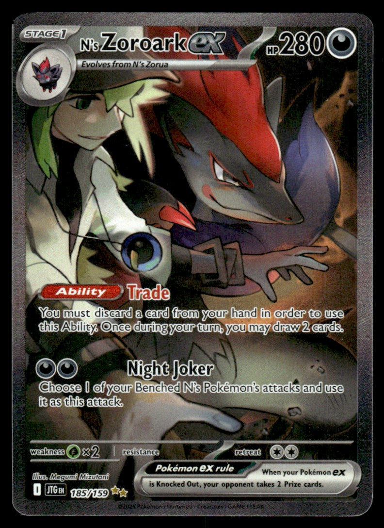 N's Zoroark ex 185/159 - Journey Together - Scarlet & Violet
