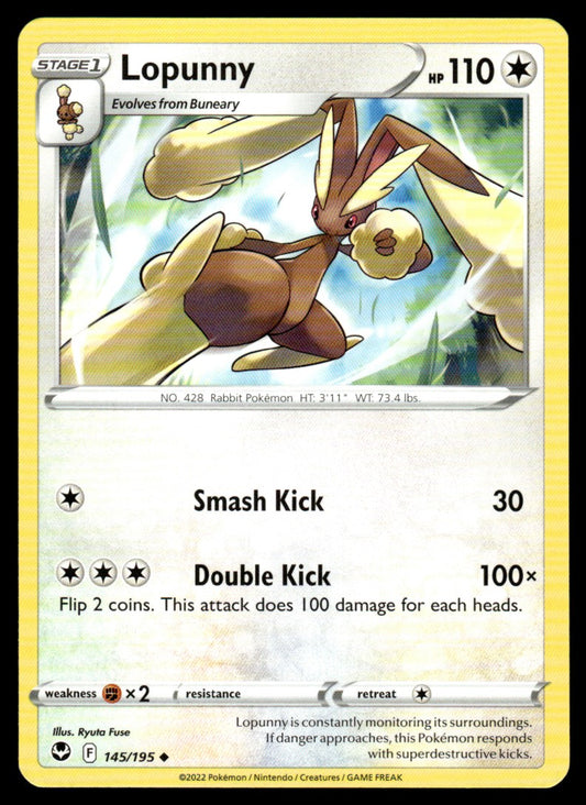 Lopunny 145/195 Uncomon - Silver Tempest - Sword & Shield