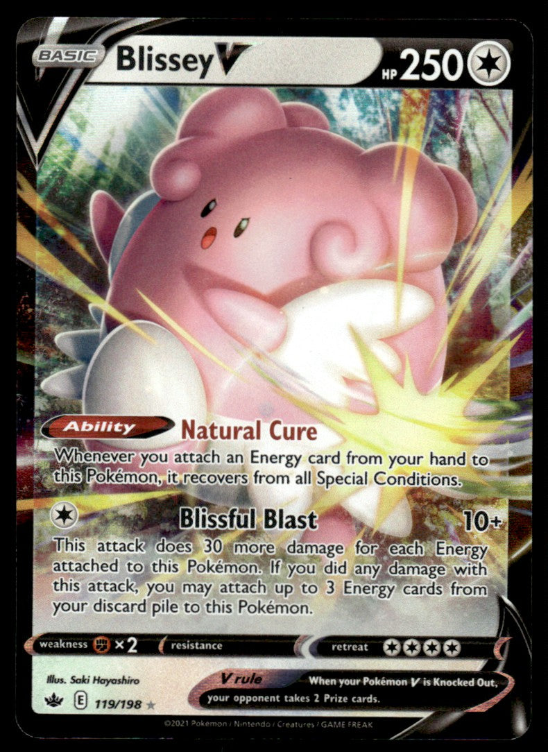Blissey V 119/198 - Chilling Reign - Sword & Shield