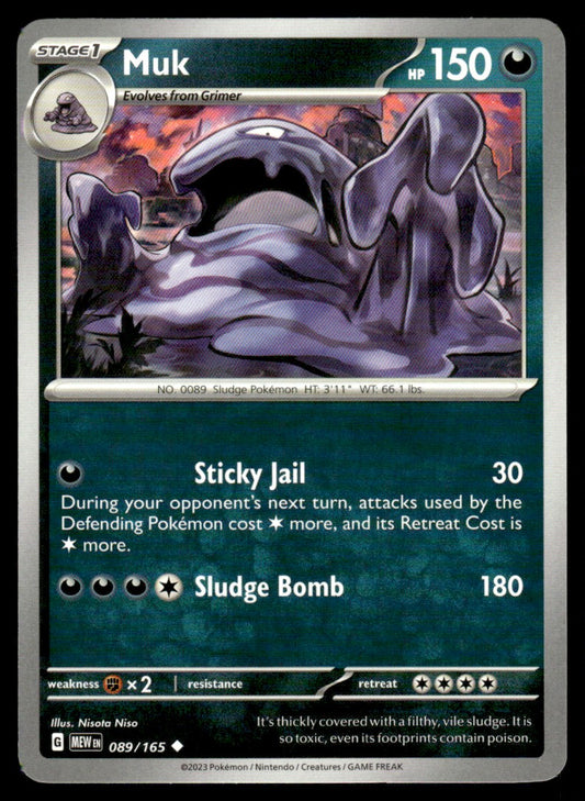 Muk 089/165 Uncomon - Scarlet & Violet - 151 - Scarlet & Violet