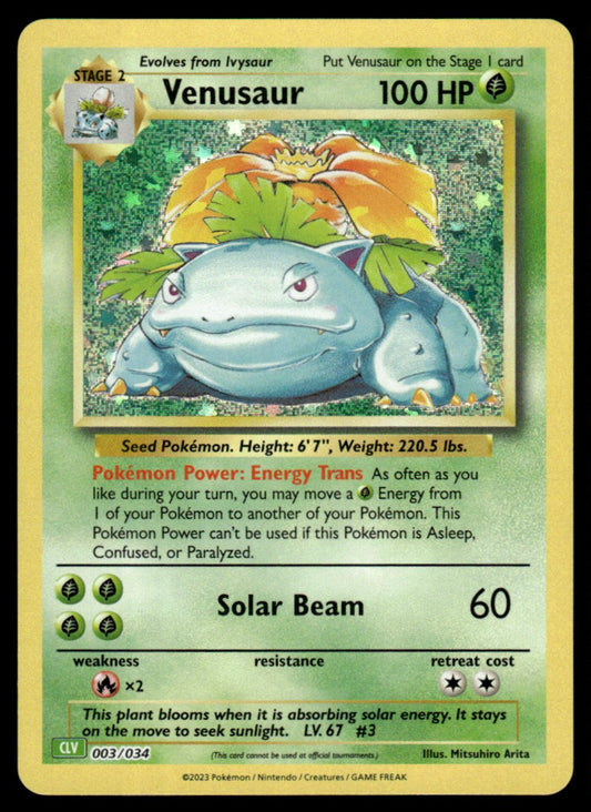 Venusaur 003/034 - Trading Card Game Classic