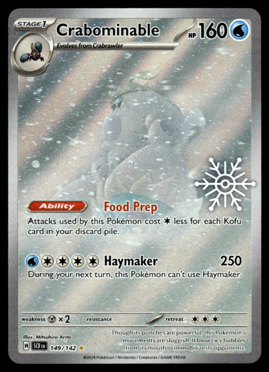 Crabominable (Holiday's Stamp) 149/142 - Stellar Crown - Scarlet & Violet