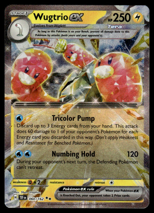 Wugtrio ex 060/162 - Temporal Forces - Scarlet & Violet