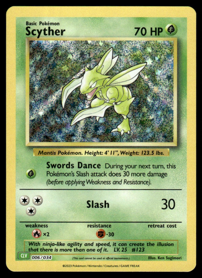 Scyther 006/034 - Trading Card Game Classic