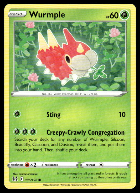 Wurmple 006/196 Comun - Lost Origin - Sword & Shield