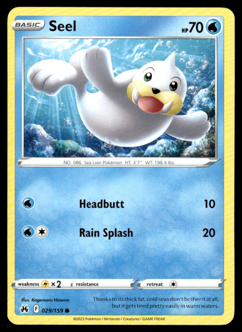 Seel 029/159 Comun - Crown Zenith - Sword & Shield