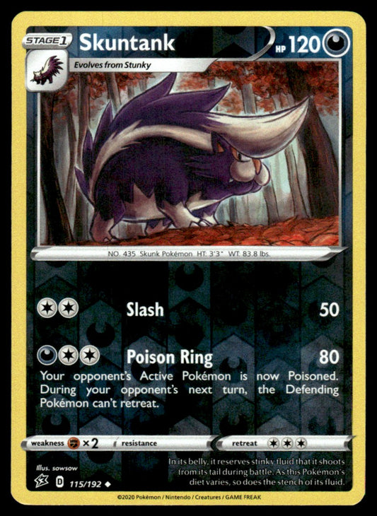 Skuntank 115/192 Reverse - Rebel Clash - Sword & Shield