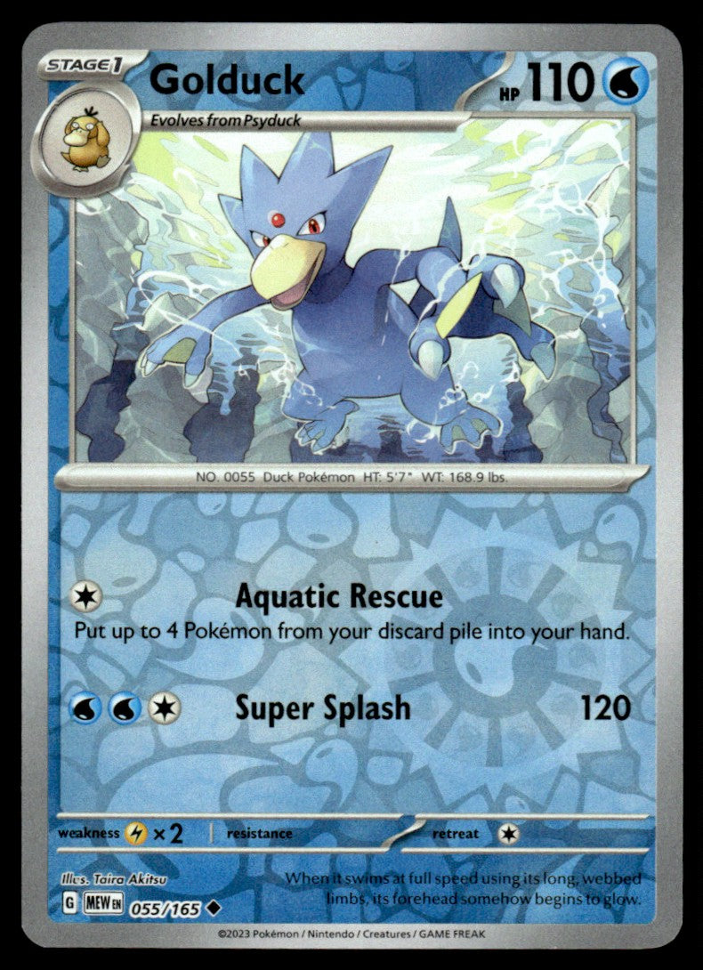 Golduck 055/165 Reverse - Scarlet & Violet - 151 - Scarlet & Violet