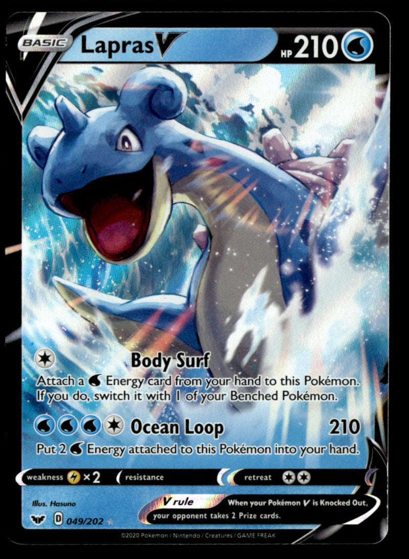 Lapras V 049/202 - Sword & Shield Base Set - Sword & Shield